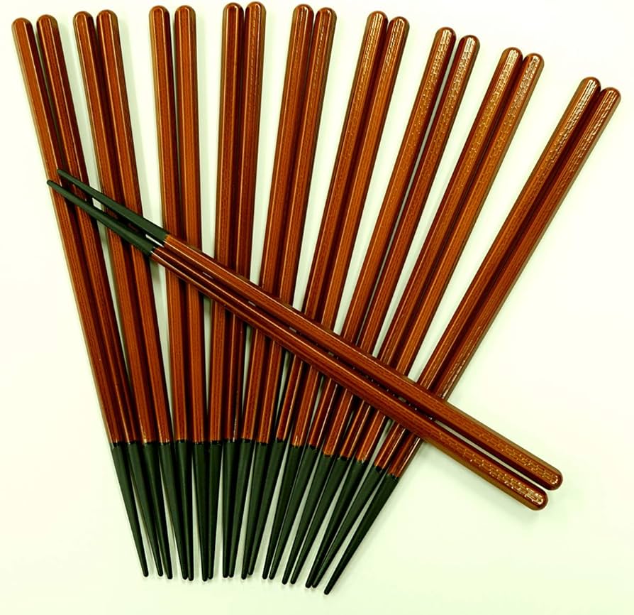 Amazon.co.jp: PBT Hexagon Shunkei Commercial Chopsticks 10 Pairs